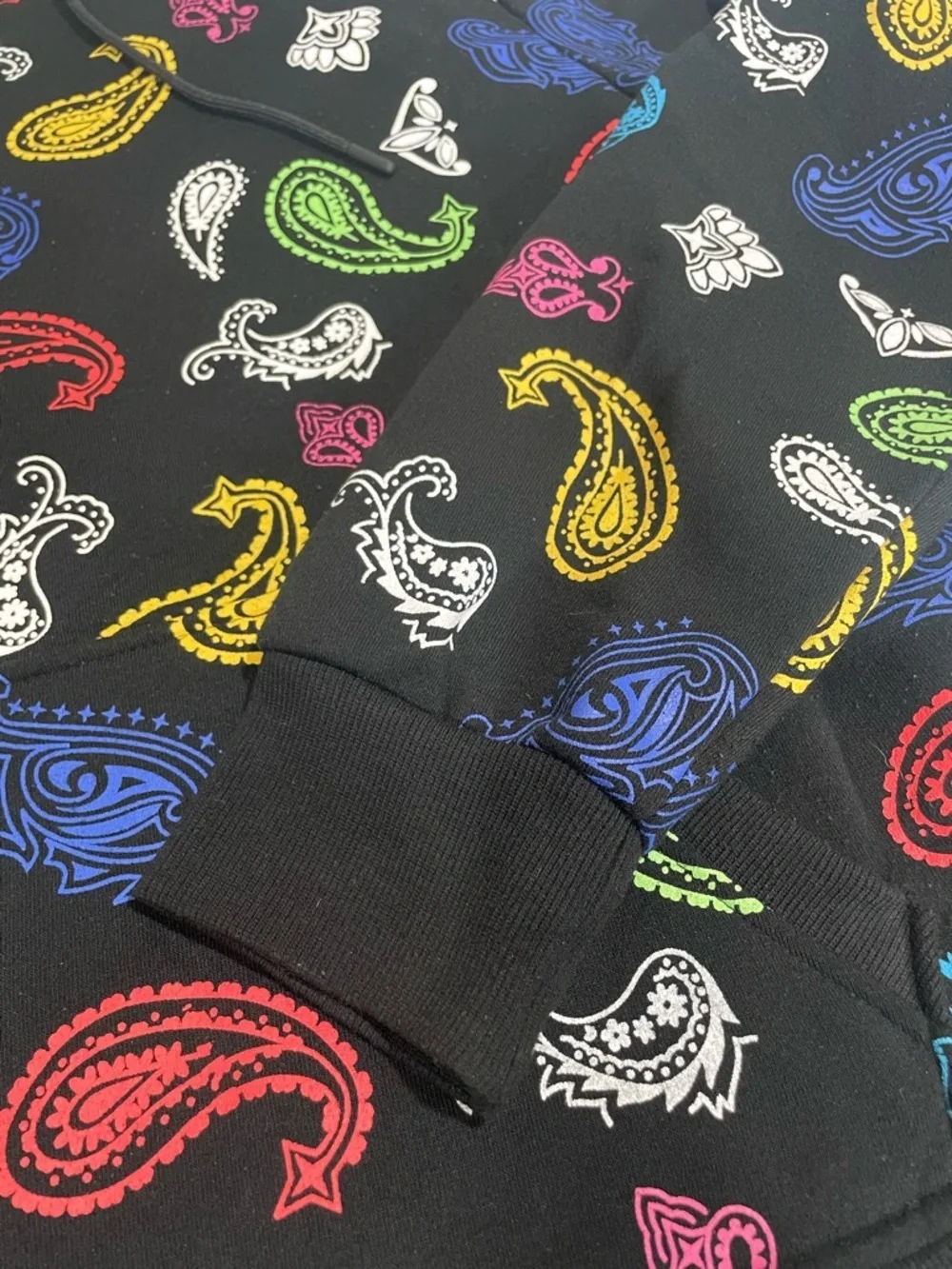 Switch Remarkable Paisley All Over Print Hoodie - Men's Size L - Oversized Look - Picture 4 of 10